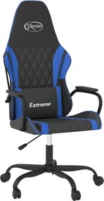 vidaXL Καρέκλα Gaming Μαύρο/Μπλε από Συνθετικό Δέρμα