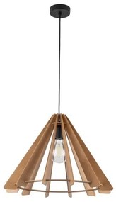 Κρεμαστό Φωτιστικό Οροφής 1xE27 Μπεζ Ξύλο Eris 6586 TK Lighting-6586-Μπεζ 6586