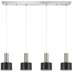Φωτιστικό Οροφής Πολύφωτο Homelighting 77-8455 Nickel/Black