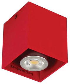 Φωτιστικό Οροφής - Σποτ Red 82x82x95 VK/03001/R VKLed Αλουμίνιο