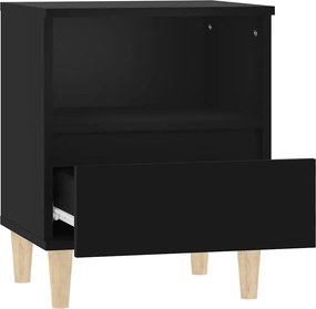 vidaXL Κομοδίνο Μαύρο 40 x 35 x 50 εκ.