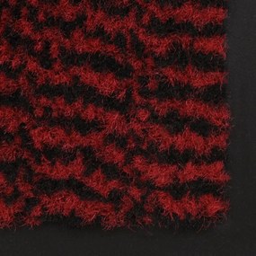 vidaXL Πατάκι Απορροφητικό Σκόνης Ορθογώνιο Κόκκινο 90x150 εκ Θυσανωτό