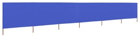 vidaXL Προστατευτικό Αέρα με 6 Πάνελ Αζούρ Μπλε 800x120 εκ. Υφασμάτινο