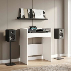 vidaXL Πίνακας DJ Λευκό 62 x 45 x 102 εκ. Επεξεργασμένο Ξύλο