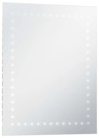 vidaXL Καθρέφτης Μπάνιου Τοίχου με LED 50 x 60 εκ.