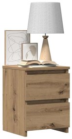 vidaXL Κομοδίνο Αρτισιανή Δρυς 30x30x40 εκ. από Επεξεργασμένο Ξύλο