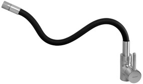 BRUNO μπαταρία πάγκου κουζίνας BRN-0263, αναμεικτική, μαύρη/ασημί