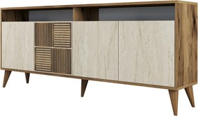 Κονσόλα Καρυδί / Τραβερτίνη GAFASAS 180x35x78