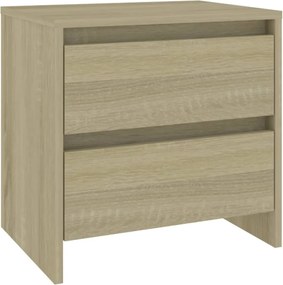 vidaXL Κομοδίνα 2 τεμ. Sonoma Δρυς 45x34,5x44,5 εκ. Επεξεργασμένο Ξύλο