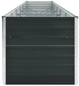 vidaXL Ζαρντινιέρα Υπερυψωμένη Ανθρακί 480x80x77 εκ. Γαλβαν. Χάλυβας