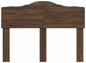 vidaXL Κεφαλάρι με κεφαλάρι Καφέ δρυς 135 cm Επεξεργασμένο ξύλο
