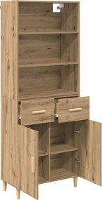 vidaXL Highboard Artisan Oak 69,5 x 34 x 180 εκ. Επεξεργασμένο Ξύλο