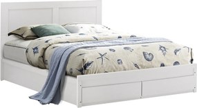 ΚΡΕΒΑΤΙ CAPRI HM399.05 ΜΕ 2 ΣΥΡΤΑΡΙΑ ΛΕΥΚΟ ΓΙΑ ΣΤΡΩΜΑ 160x200 εκ.