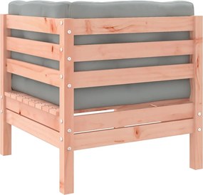 vidaXL Καναπές Κήπου Σετ 6 Τεμ. Μασίφ Ψευδοτσούγκα Ελάτης Μαξιλάρια