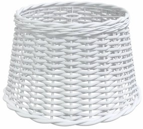 vidaXL Καπέλο Φωτιστικού Οροφής Λευκό Ø45x28 εκ. από Wicker