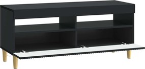 vidaXL Ντουλάπα LED Τηλεόρασης ARNHEM 100 x 35 x 43 εκ. Μαύρο