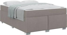 vidaXL Σκελετός Κρεβατιού Taupe 140 x 200 cm ύφασμα