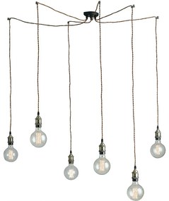 Φωτιστικό Οροφής Κρεμαστό I-Groove-S6 E27 250x16x4cm Copper Luce Ambiente Design