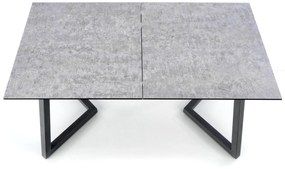 TIZIANO extension table, color: top - light grey / dark grey, legs - dark grey DIOMMI V-CH-TIZIANO-ST