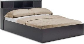 Κρεβάτι διπλό OLYMPUS pakoworld σε χρώμα wenge 140x200εκ