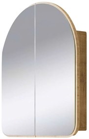 Καθρέπτης Μπάνιου Με Ντουλάπι Hope 552NOS1230 60x12x70cm Beige Μοριοσανίδα