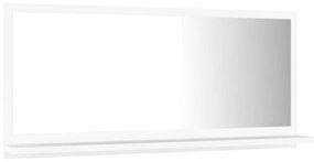 Καθρέφτης Μπάνιου Λευκός 80 x 10,5 x 37 εκ. Μοριοσανίδα - Λευκό
