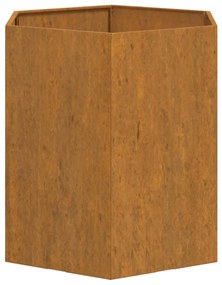 vidaXL Ζαρντινιέρα Σκουρ. 40 x 40 x 45 εκ. Ατσάλι Σκληρυθέν στον Αέρα