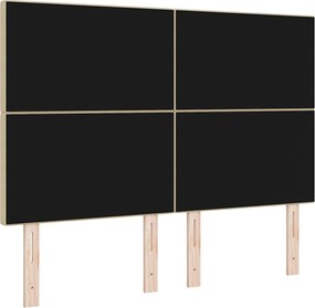 vidaXL LED κεφαλάρι με κεφαλάρι Γκρι Πράσινο 144 cm Πολυεστέρας