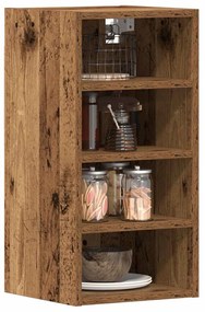 vidaXL κρεμαστό ντουλάπι Riga Παλιό ξύλο 30x29,5x60 cm