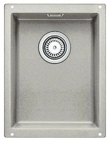 Blanco Subline-U 320-U Pearl Grey SILGRANIT™ PuraDur™ Γρανιτένιος Νεροχύτης Υποκαθήμενος με 1 Γούρνα 35x46 cm