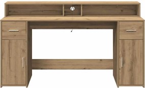 vidaXL Γραφείο Artisan Δρυς 160 x 55 x 91 cm Επεξεργασμένο ξύλο