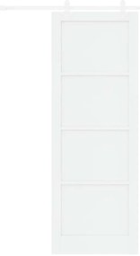 vidaXL Συρόμενη Πόρτα Χειροκίνητος Λευκό 83 x 232 εκ.