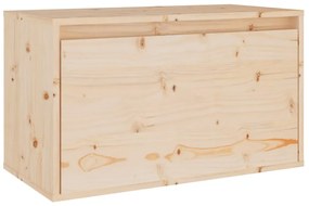 vidaXL Ντουλάπι Τοίχου 60 x 30 x 35 εκ. από Μασίφ Ξύλο Πεύκου