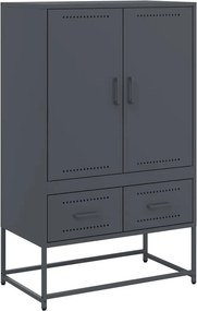 vidaXL Ντουλάπι Ανθρακί 68x39x111,5 εκ. από Χάλυβα