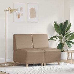 vidaXL Καναπέδες 2 pcs Καπουτσίνο 55 x 74 x 82 εκ. Τεχνητό δέρμα