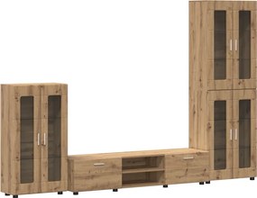 vidaXL Σετ επίπλου τηλεόρασης FLORIN 3 pcs Artisan Oak