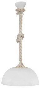 Φωτιστικό Οροφής Sfera/30 31-1058 1L Rope Mac-White Heronia Plastic