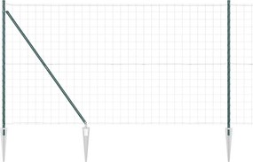 vidaXL Συρματόπλεγμα με ακίδες 10 x 1,6 μ. (Π x Υ)
