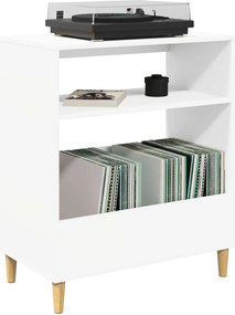vidaXL Βάση πικάπ Λευκό 71 x 39,5 x 83 εκ. Επεξεργασμένο Ξύλο