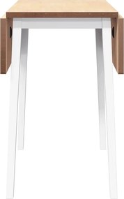 vidaXL Τραπεζαρία Λευκό μασίφ ξύλο καουτσούκ