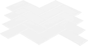 vidaXL Πλακάκι ψαροκόκαλο 20 pcs Λευκό 30 x 30 cm Πολυουρεθάνη και PET