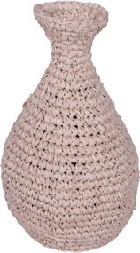 Βάζο Sannery I Inart sisal σε φυσική απόχρωση Φ20x32εκ