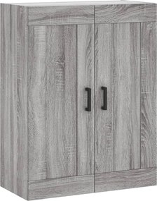 vidaXL Ντουλάπι Γκρι Sonoma 69,5 x 34 x 180 εκ. Επεξεργασμένο Ξύλο