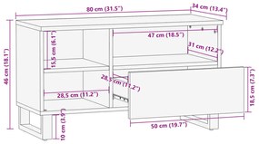 ΈΠΙΠΛΟ ΤΗΛΕΟΡΑΣΗΣ 80X34X46 ΕΚ. ΜΑΣΙΦ ΑΚΑΤΕΡΓ. ΞΥΛΟ ΜΑΝΓΚΟ 377519