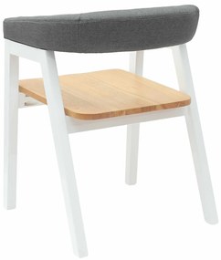 vidaXL Καρέκλες φαγητού 2 pcs Λευκό 54 x 57 x 73 εκ