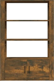 vidaXL Ντουλάπι Καπνιστή Δρυς 80x30x119,5 εκ. από Επεξεργασμένο Ξύλο
