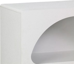 Βιβλιοθήκη-ραφιέρα Emersi pakoworld mdf σε λευκή απόχρωση 70x35x100εκ