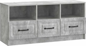 vidaXL Ντουλάπι TV 102 x 34,5 x 47 cm Γκρι Σκυροδέματος