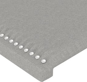 vidaXL Κεφαλάρια Αν. Γκρι 144x5x78/88 εκ. Ύφασμα