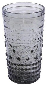 Ποτήρια Νερού Ανάγλυφα Oxford (Σετ 6τμχ) Hoc1009 Grey Espiel Γυαλί